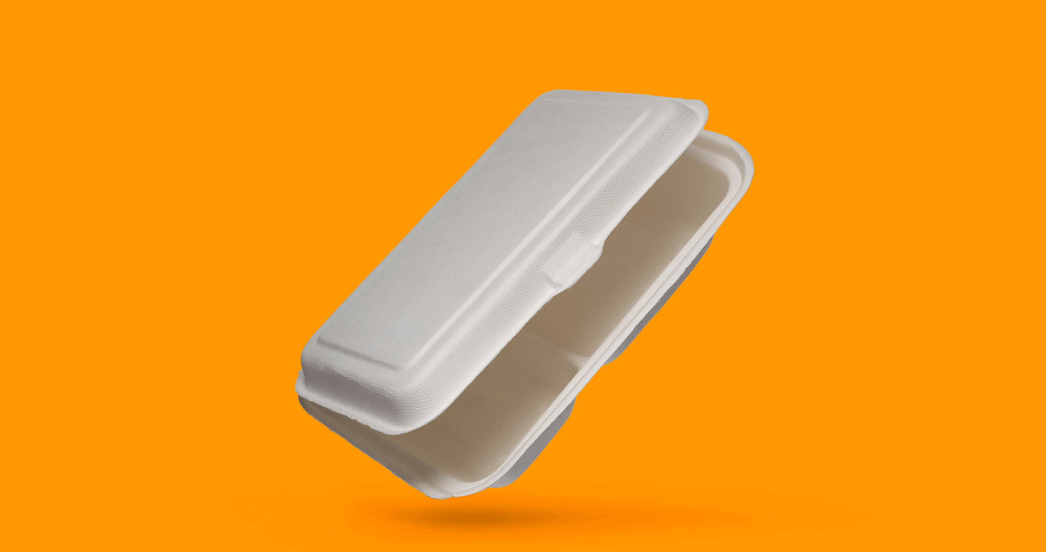 Bagasse Clamshell Tray