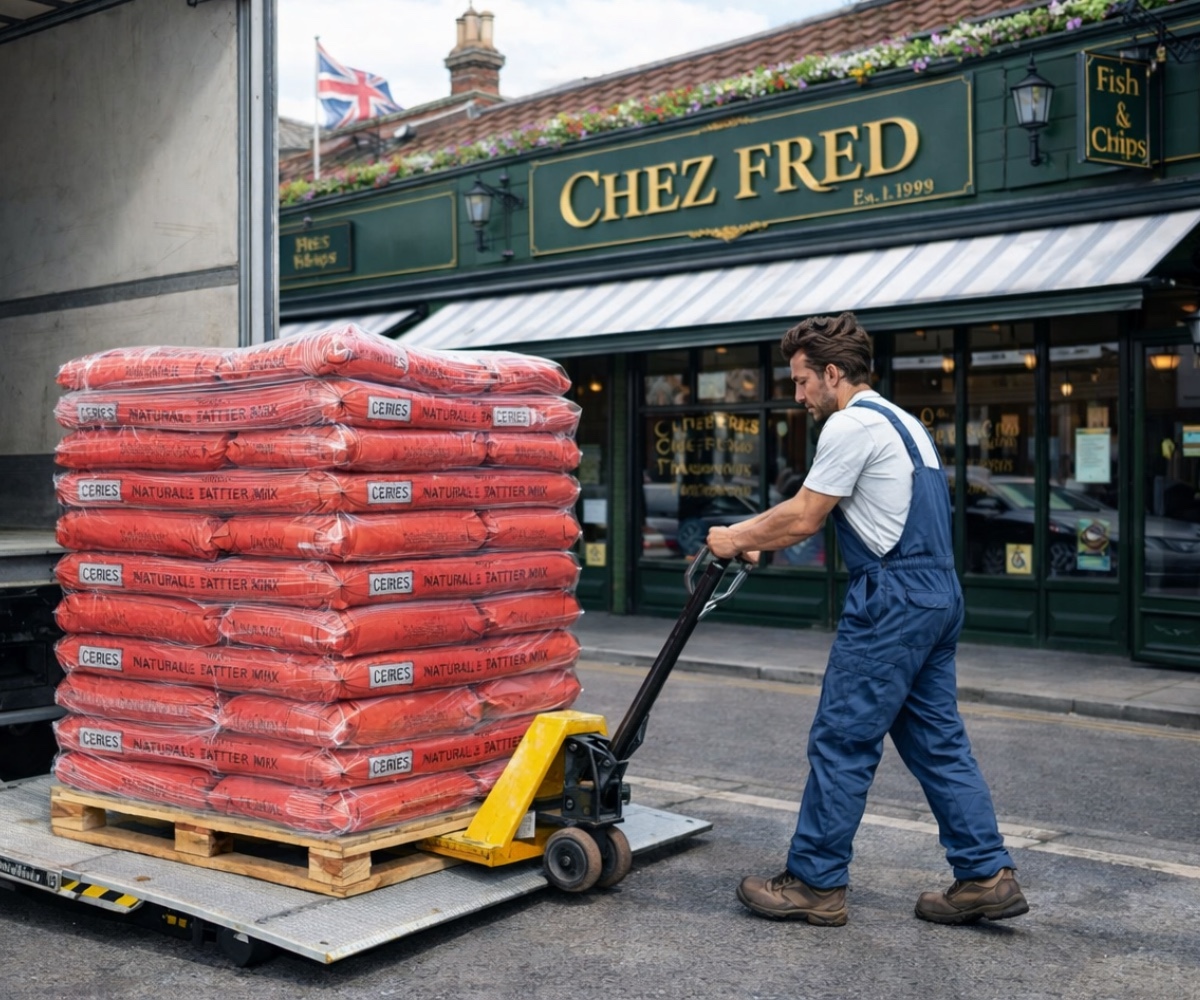 Ceres product delivery arriving at a customer shop