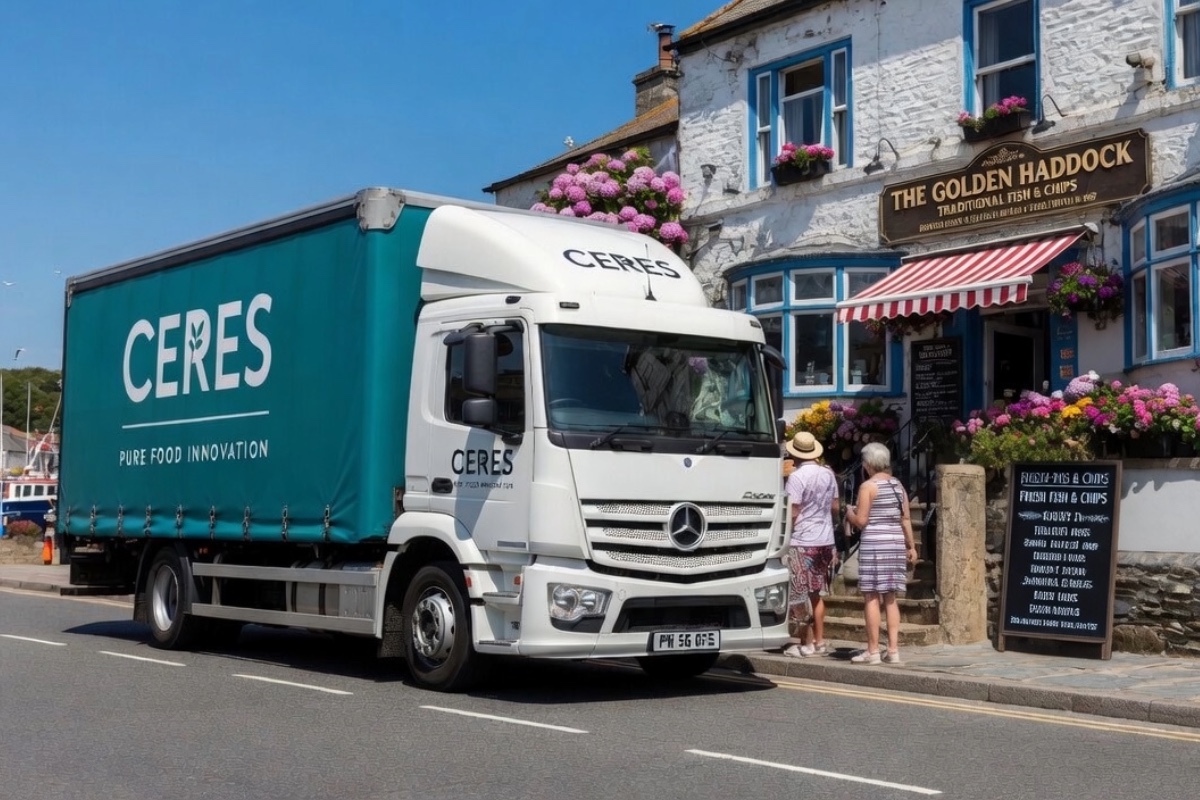 Ceres delivery to a fish and chip shop