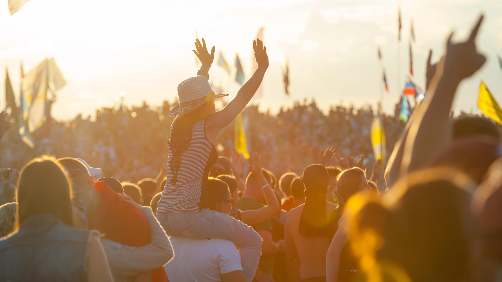 festival goers