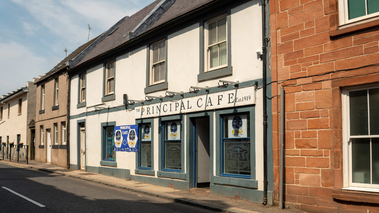 exterior view of the principal cafe